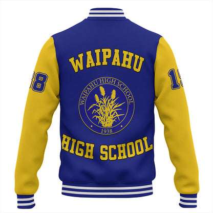 Hawaii Baseball Jacket Waipahu High School Polynesian Letters Style