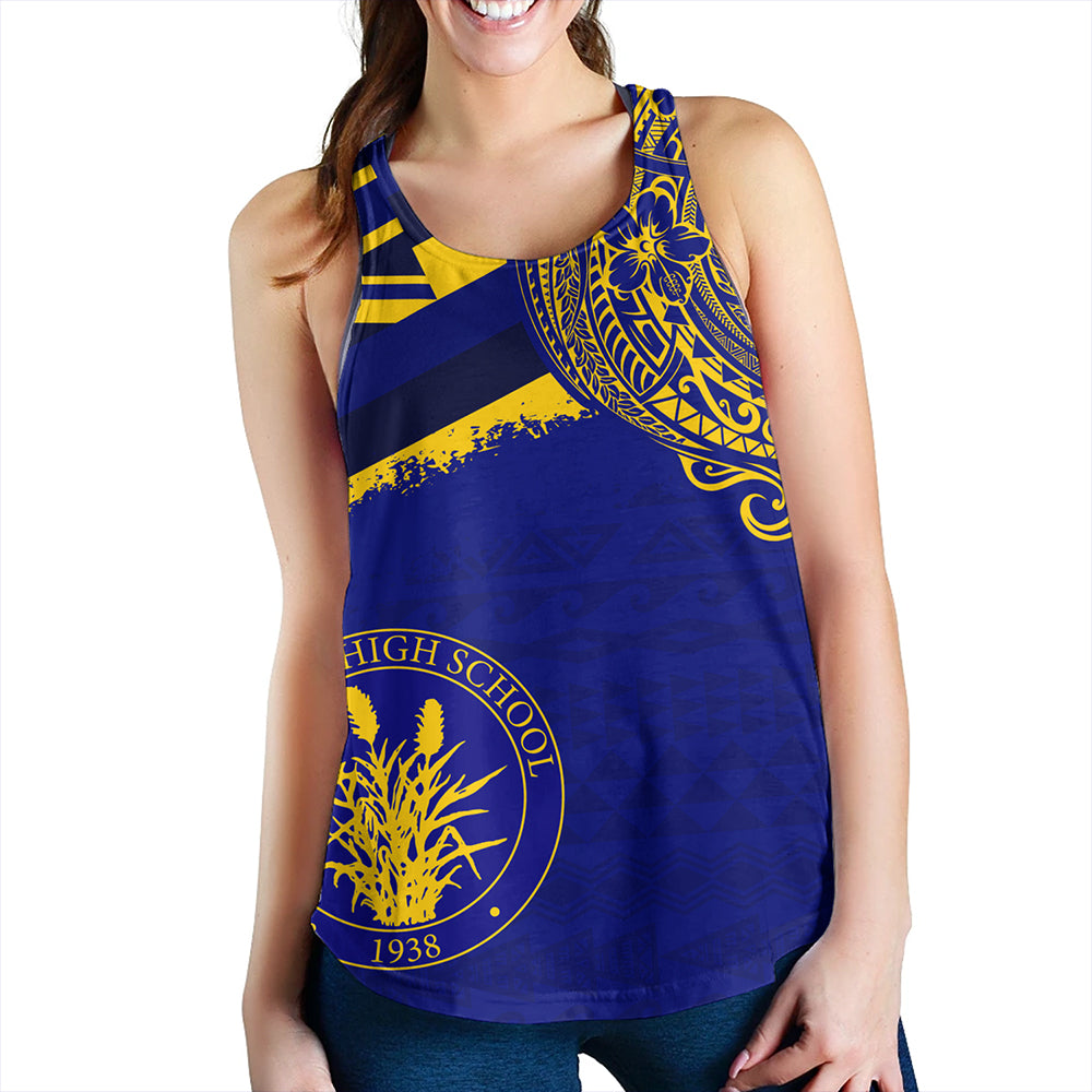 Hawaii Women Tank Waipahu High School With Crest Style