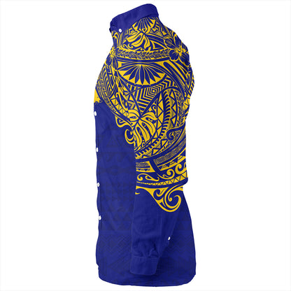 Hawaii Long Sleeve Shirt Waipahu High School With Crest Style