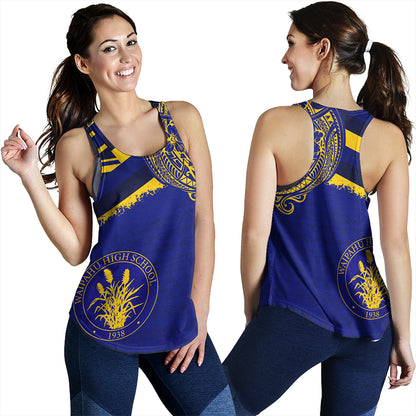 Hawaii Women Tank Waipahu High School With Crest Style