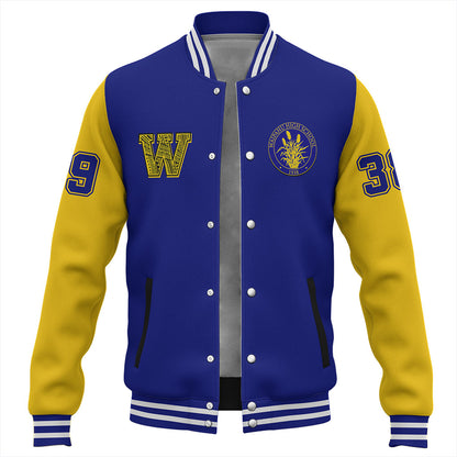 Hawaii Baseball Jacket Waipahu High School Polynesian Letters Style