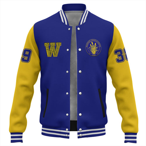 Hawaii Baseball Jacket Waipahu High School Polynesian Letters Style