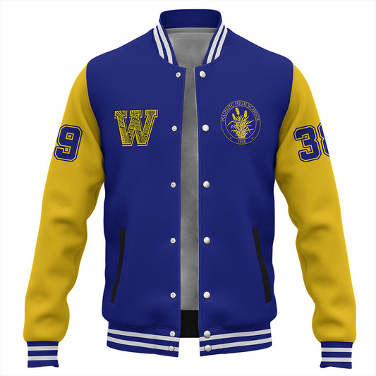 Hawaii Baseball Jacket Waipahu High School Polynesian Letters Style
