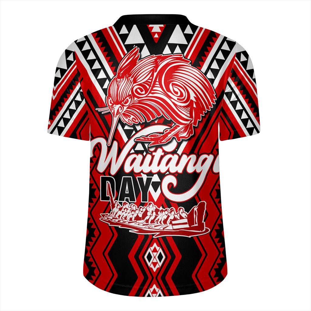 New Zealand Rugby Jersey Waitangi Day Kiwi Bird Pattern Fabric