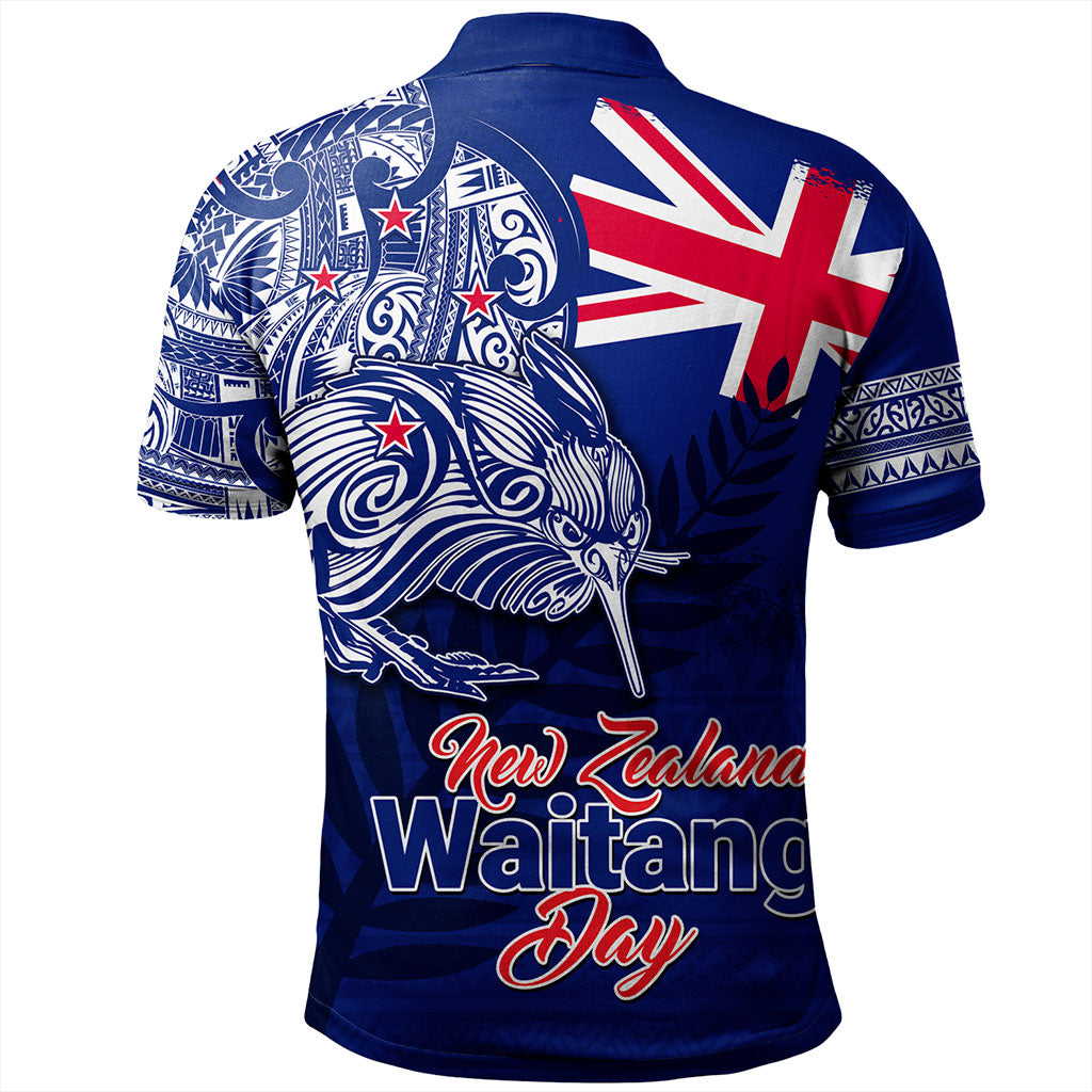 New Zealand Polo Shirt Waitangi Day Maori Tribal Flag With Symbol National