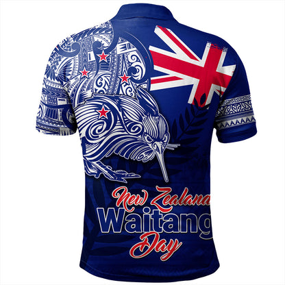 New Zealand Polo Shirt Waitangi Day Maori Tribal Flag With Symbol National