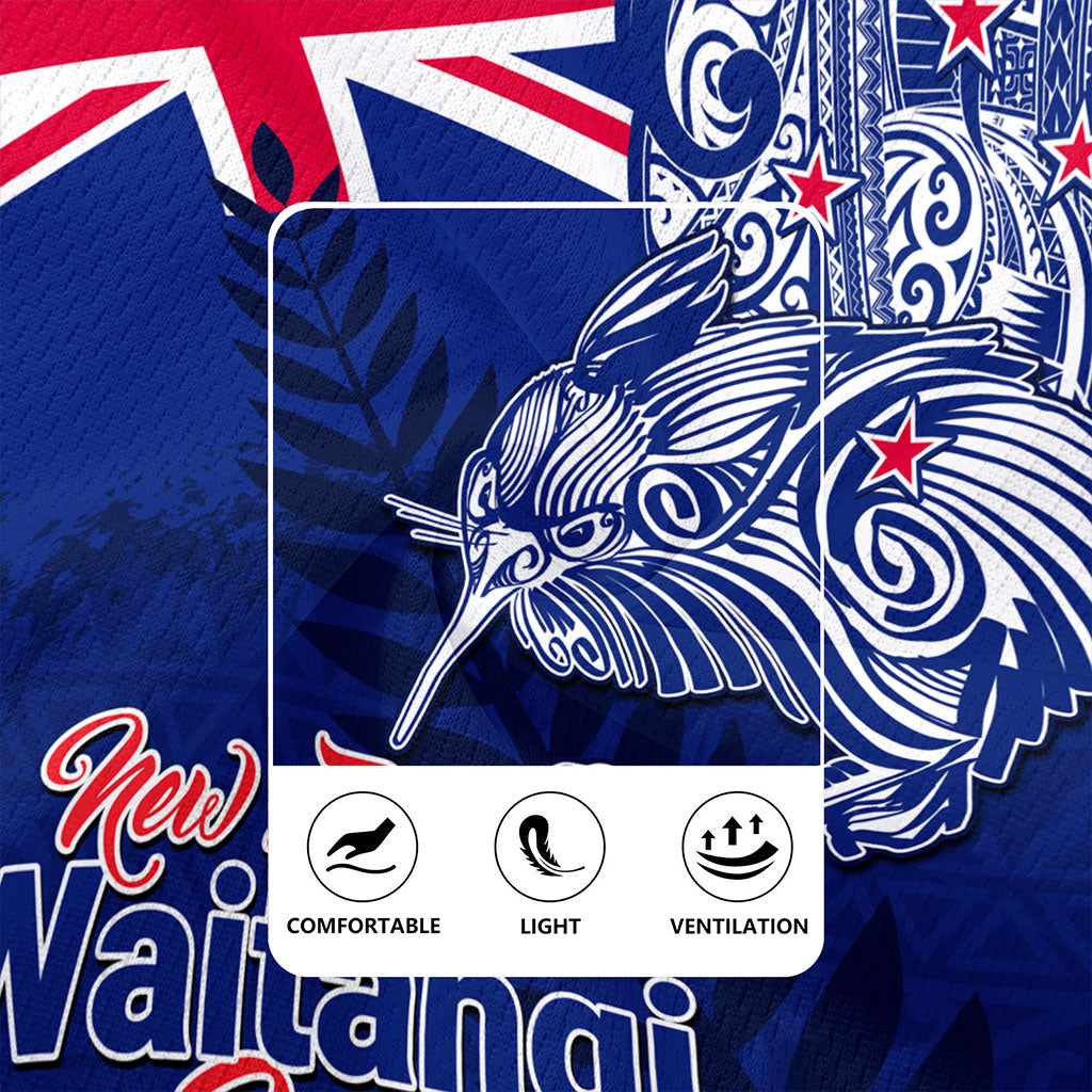 New Zealand Rugby Jersey Waitangi Day Maori Tribal Flag With Symbol National