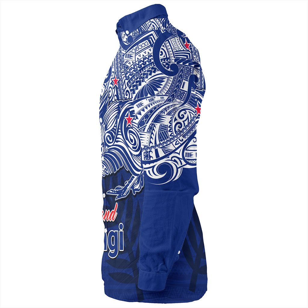 New Zealand Long Sleeve Shirt Waitangi Day Maori Tribal Flag With Symbol National