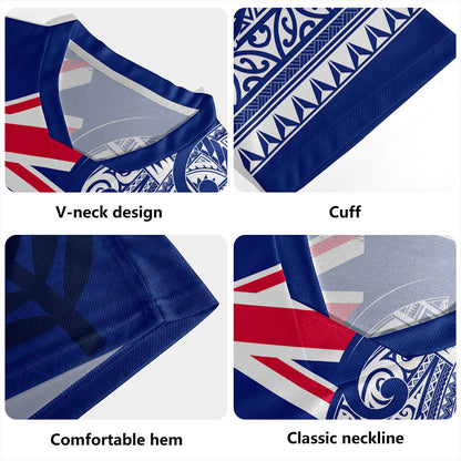 New Zealand Rugby Jersey Waitangi Day Maori Tribal Flag With Symbol National