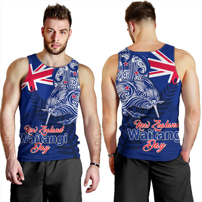 New Zealand Tank Top Waitangi Day Maori Tribal Flag With Symbol National