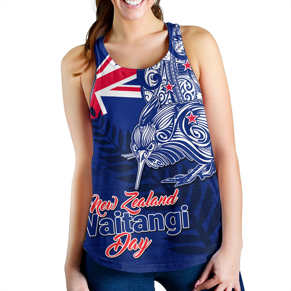 New Zealand Women Tank Waitangi Day Maori Tribal Flag With Symbol National
