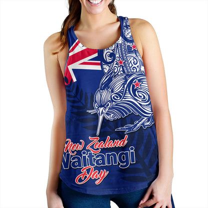 New Zealand Women Tank Waitangi Day Maori Tribal Flag With Symbol National