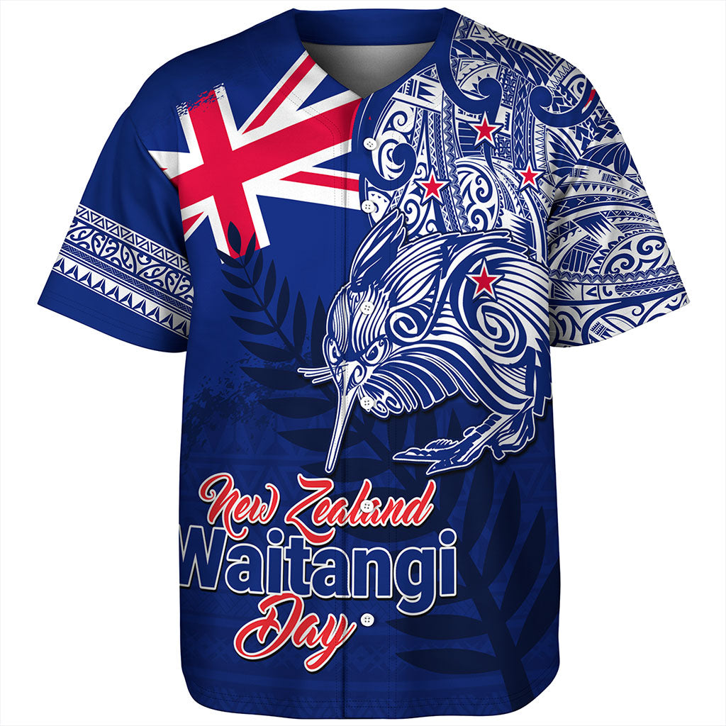 New Zealand Baseball Shirt Waitangi Day Maori Tribal Flag With Symbol National