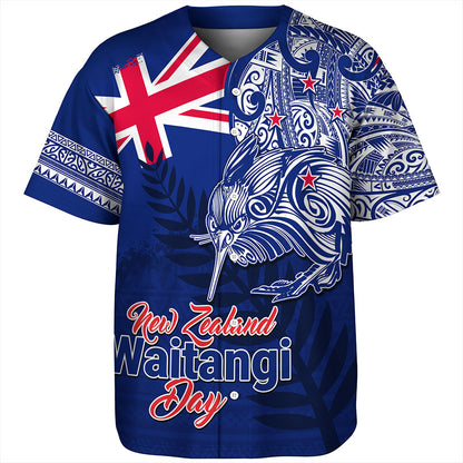 New Zealand Baseball Shirt Waitangi Day Maori Tribal Flag With Symbol National