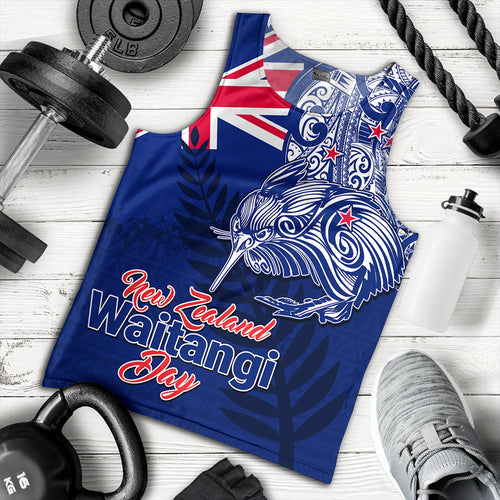 New Zealand Tank Top Waitangi Day Maori Tribal Flag With Symbol National