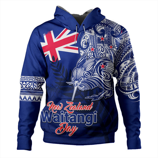 New Zealand Hoodie Waitangi Day Maori Tribal Flag With Symbol National