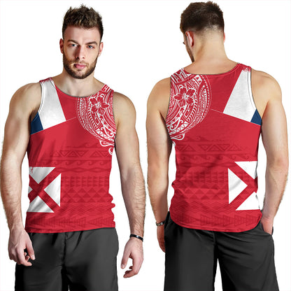 Wallis And Futuna Tank Top Polynesian Flag With Coat Of Arms