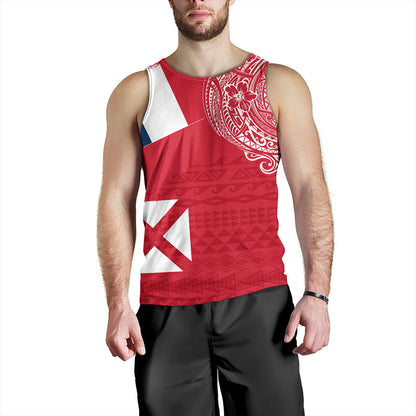 Wallis And Futuna Tank Top Polynesian Flag With Coat Of Arms