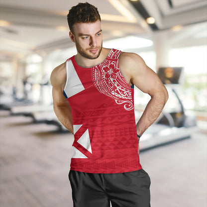 Wallis And Futuna Tank Top Polynesian Flag With Coat Of Arms