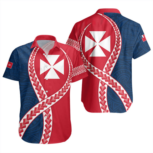 Wallis And Futuna Short Sleeve Shirt Tribal Polynesian In My Heart
