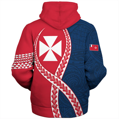 Wallis And Futuna Sherpa Hoodie Tribal Polynesian In My Heart