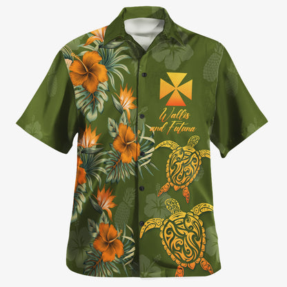 Wallis and Futuna Custom Personalised Hawaiian Shirt Polynesian Tropical Summer