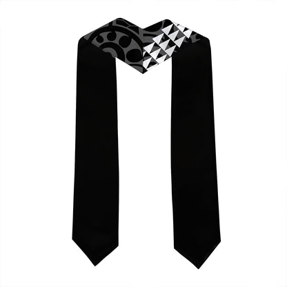 New Caledonia Graduation Stole Custom Class 2026 Tribal Kakau Style