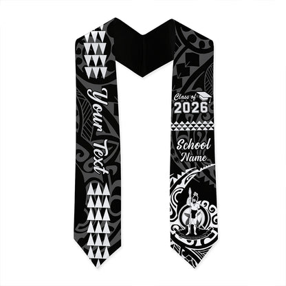 Vanuatu Graduation Stole Custom Class 2026 Tribal Kakau Style