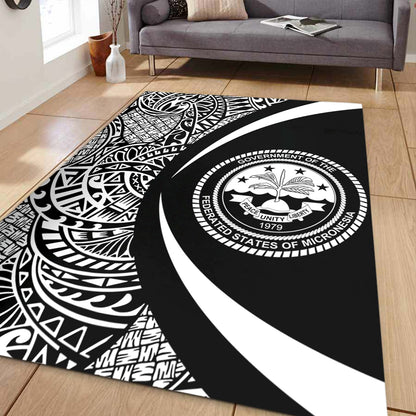 Federated States Of Micronesia Area Rug Lauhala Gold Circle Style