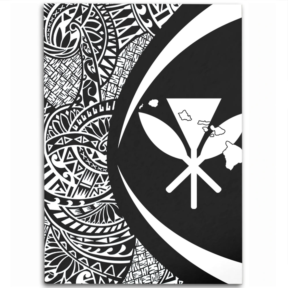 Hawaii Area Rug Kanaka Maoli Hawaiian Map Lauhala White Circle