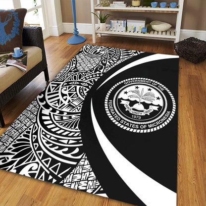 Federated States Of Micronesia Area Rug Lauhala Gold Circle Style