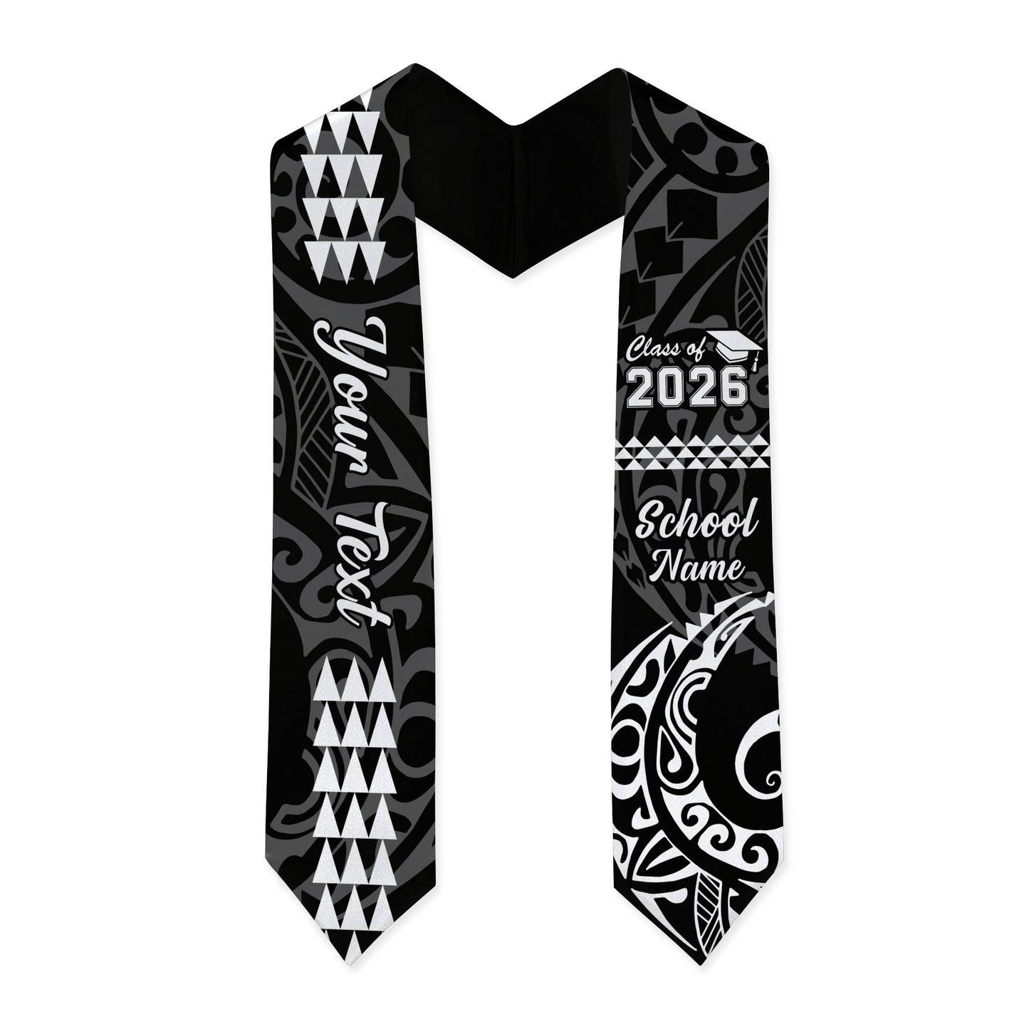 Hawaii Graduation Stole Custom Class 2026 Of Kakau Style