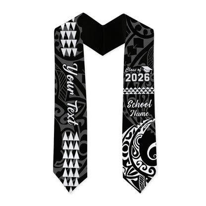 Hawaii Graduation Stole Custom Class 2026 Of Kakau Style