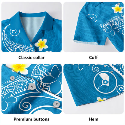 Yap State Hawaiian Shirt Polynesia Floral Tribal