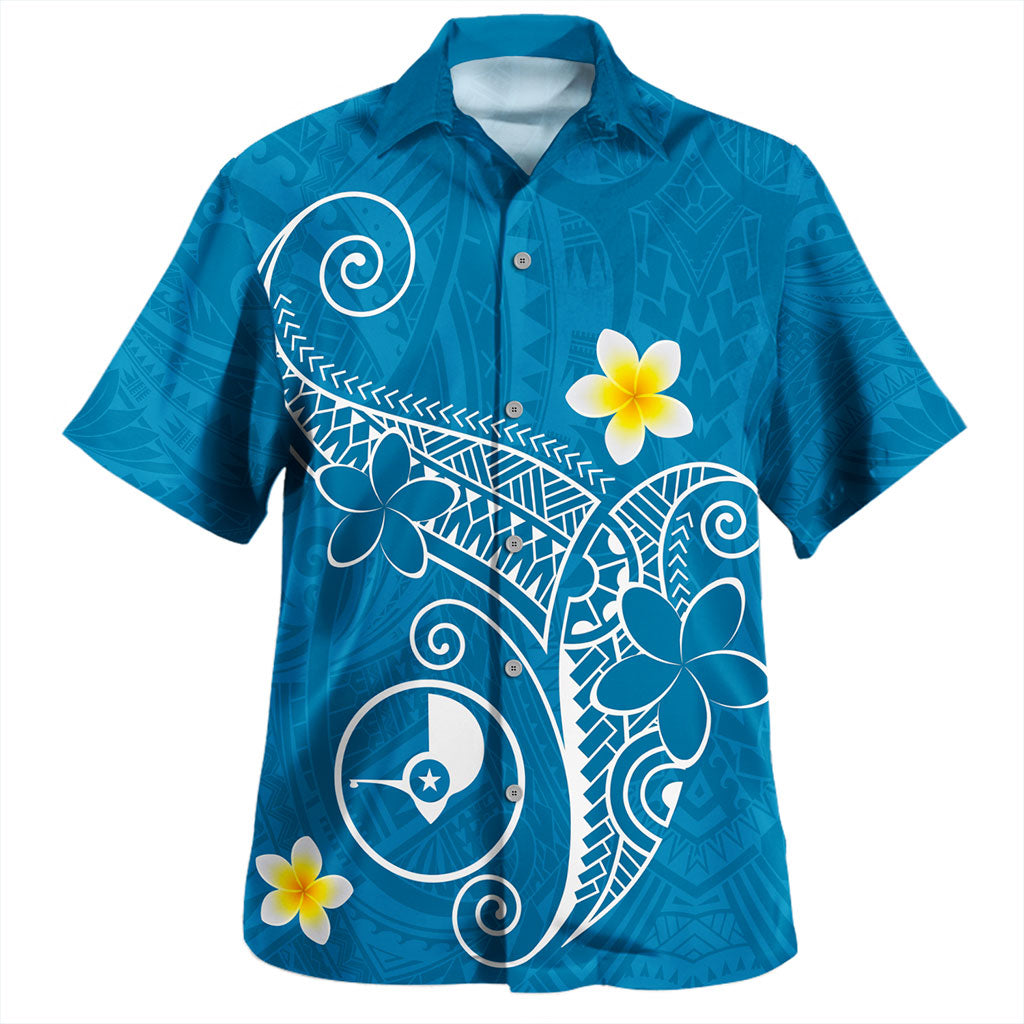 Yap State Hawaiian Shirt Polynesia Floral Tribal