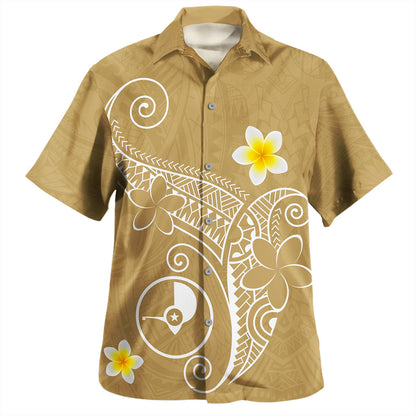 Yap State Hawaiian Shirt Polynesia Floral Tribal