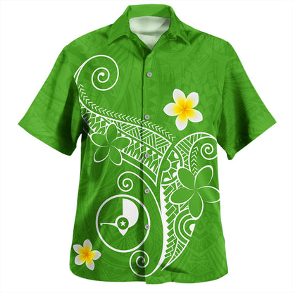 Yap State Hawaiian Shirt Polynesia Floral Tribal