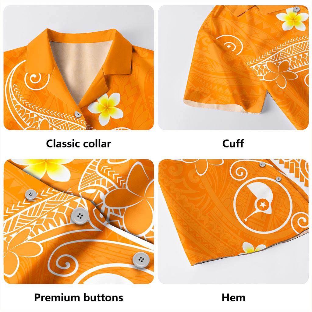 Yap State Hawaiian Shirt Polynesia Floral Tribal Ver.1