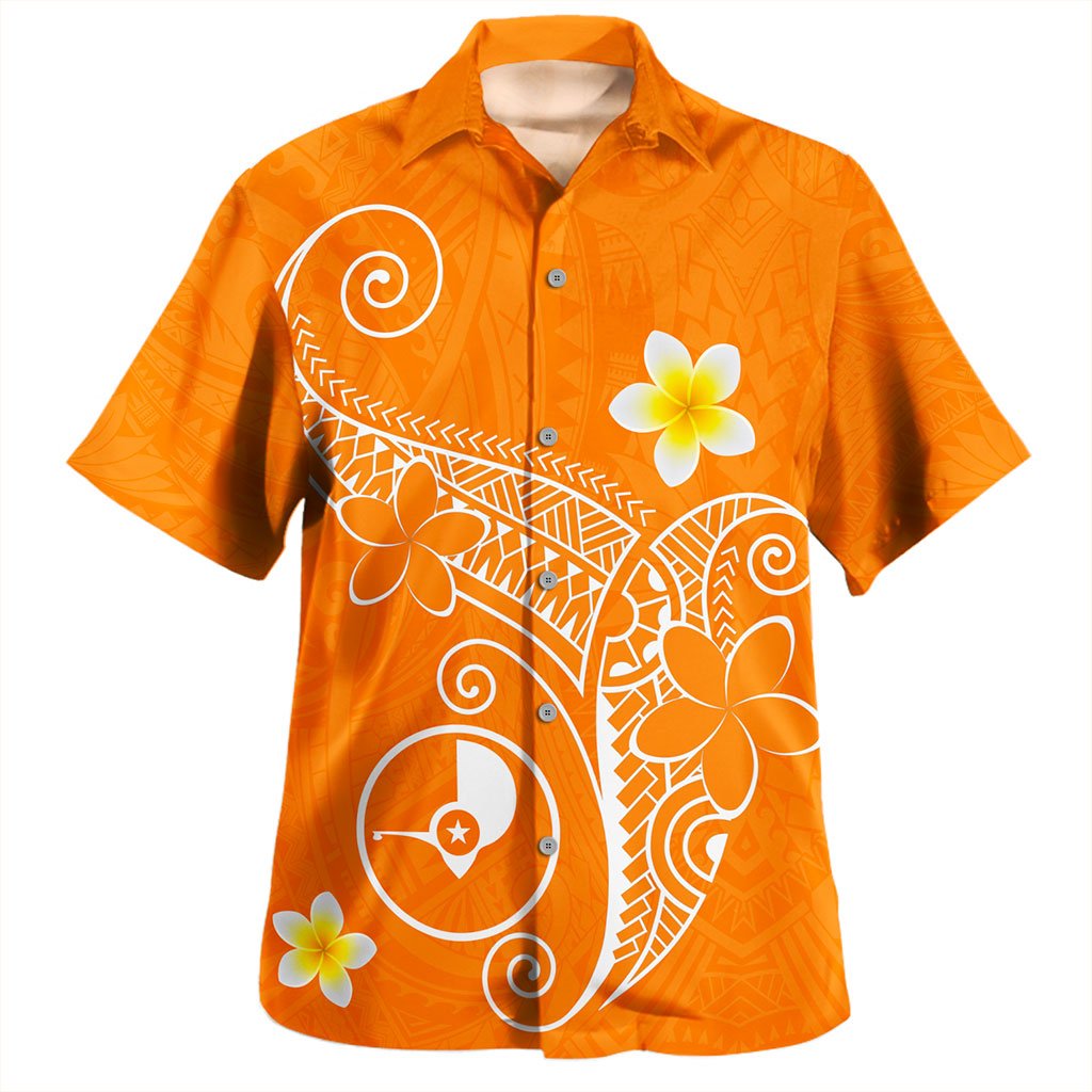 Yap State Hawaiian Shirt Polynesia Floral Tribal Ver.1
