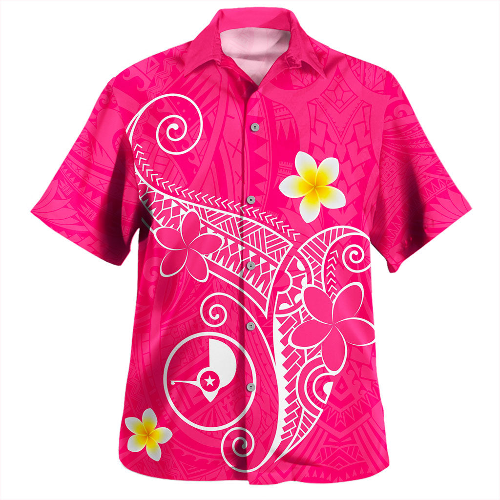 Yap State Hawaiian Shirt Polynesia Floral Tribal Ver.1
