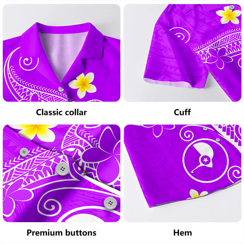 Yap State Hawaiian Shirt Polynesia Floral Tribal Ver.1