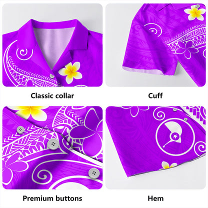 Yap State Hawaiian Shirt Polynesia Floral Tribal Ver.1