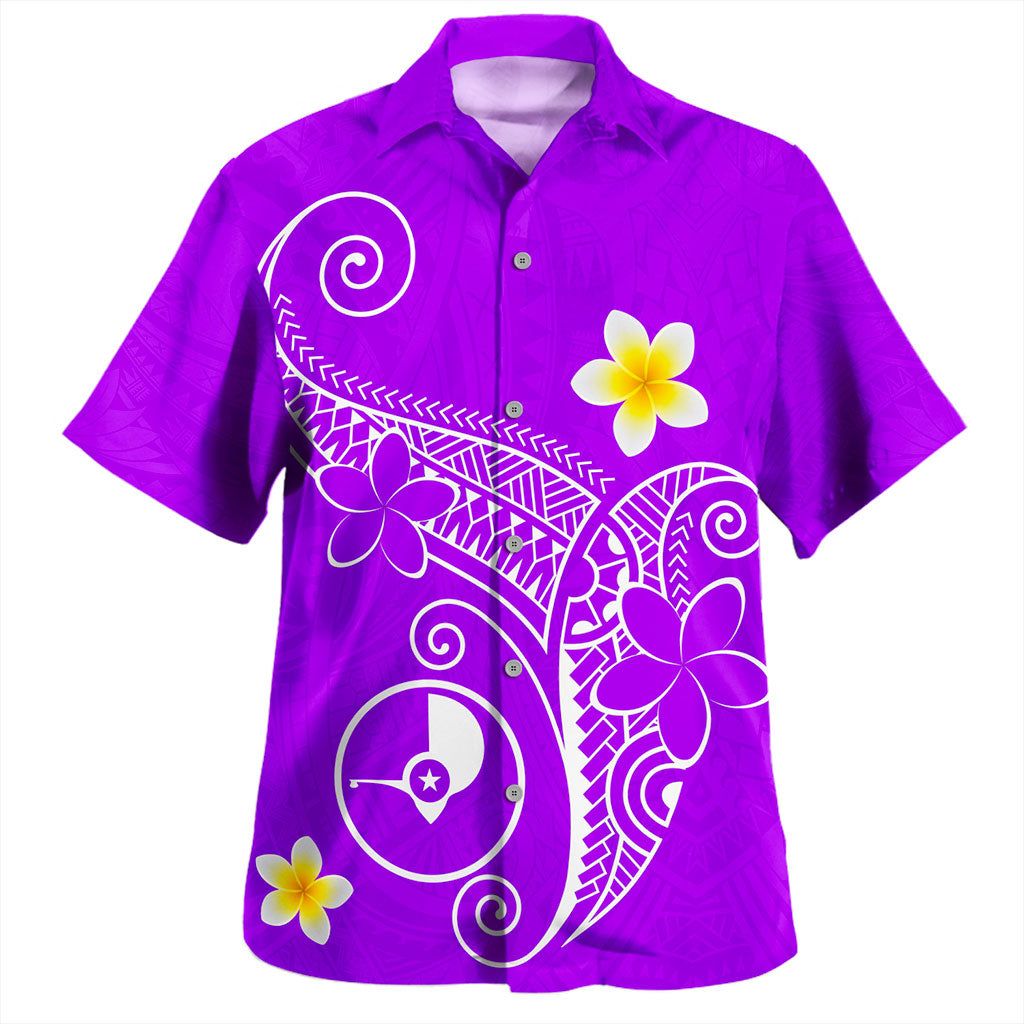 Yap State Hawaiian Shirt Polynesia Floral Tribal Ver.1