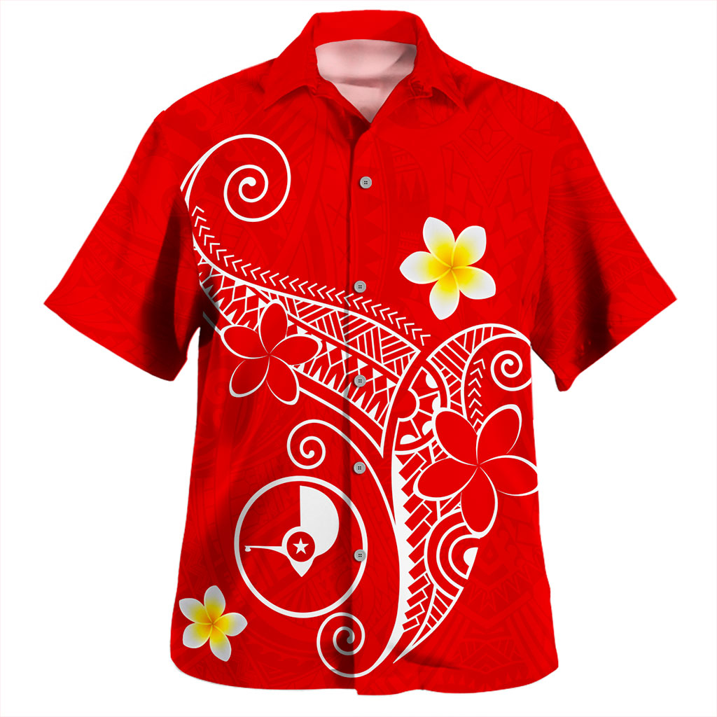 Yap State Hawaiian Shirt Polynesia Floral Tribal Ver.1