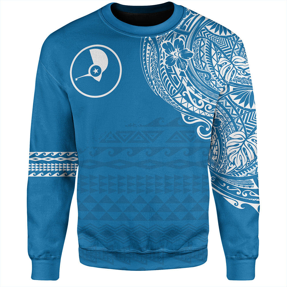 Yap State Sweatshirt Polynesian Flag With Coat Of Arms