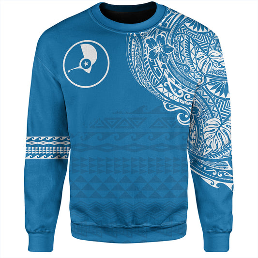 Yap State Sweatshirt Polynesian Flag With Coat Of Arms