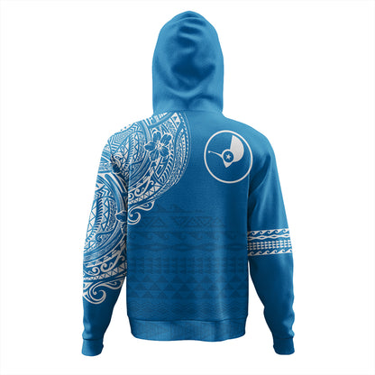 Yap Hoodie Polynesian Flag With Coat Of Arms
