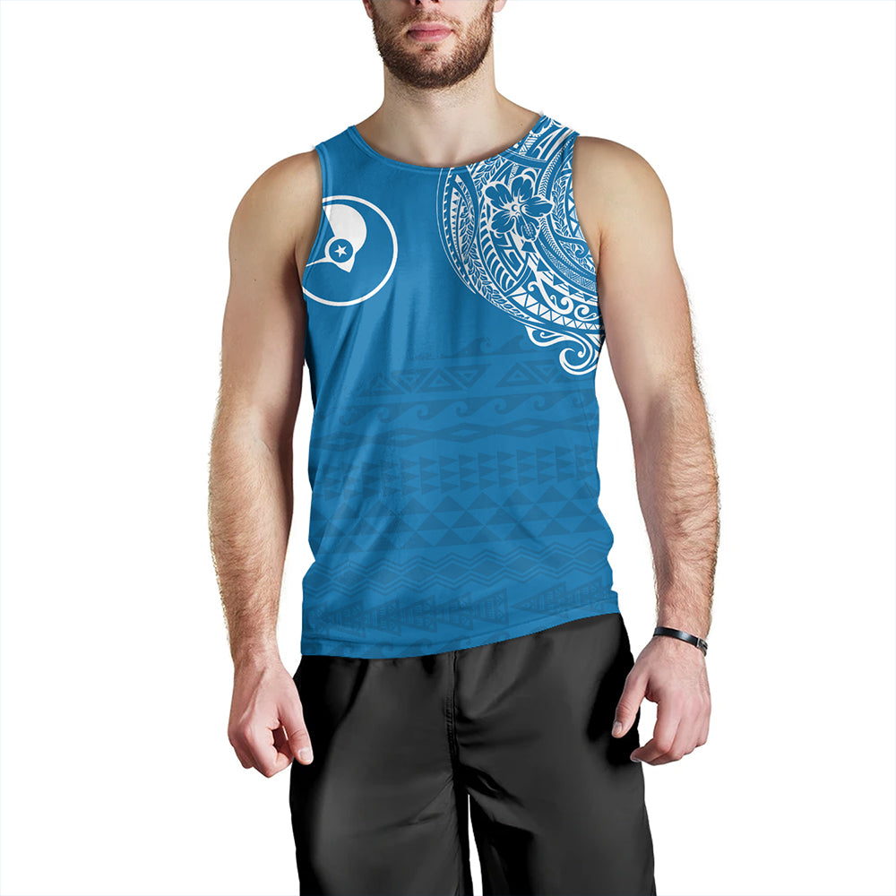 Yap State Tank Top Polynesian Flag With Coat Of Arms
