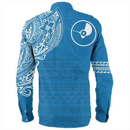 Yap State Long Sleeve Shirt Polynesian Flag With Coat Of Arms
