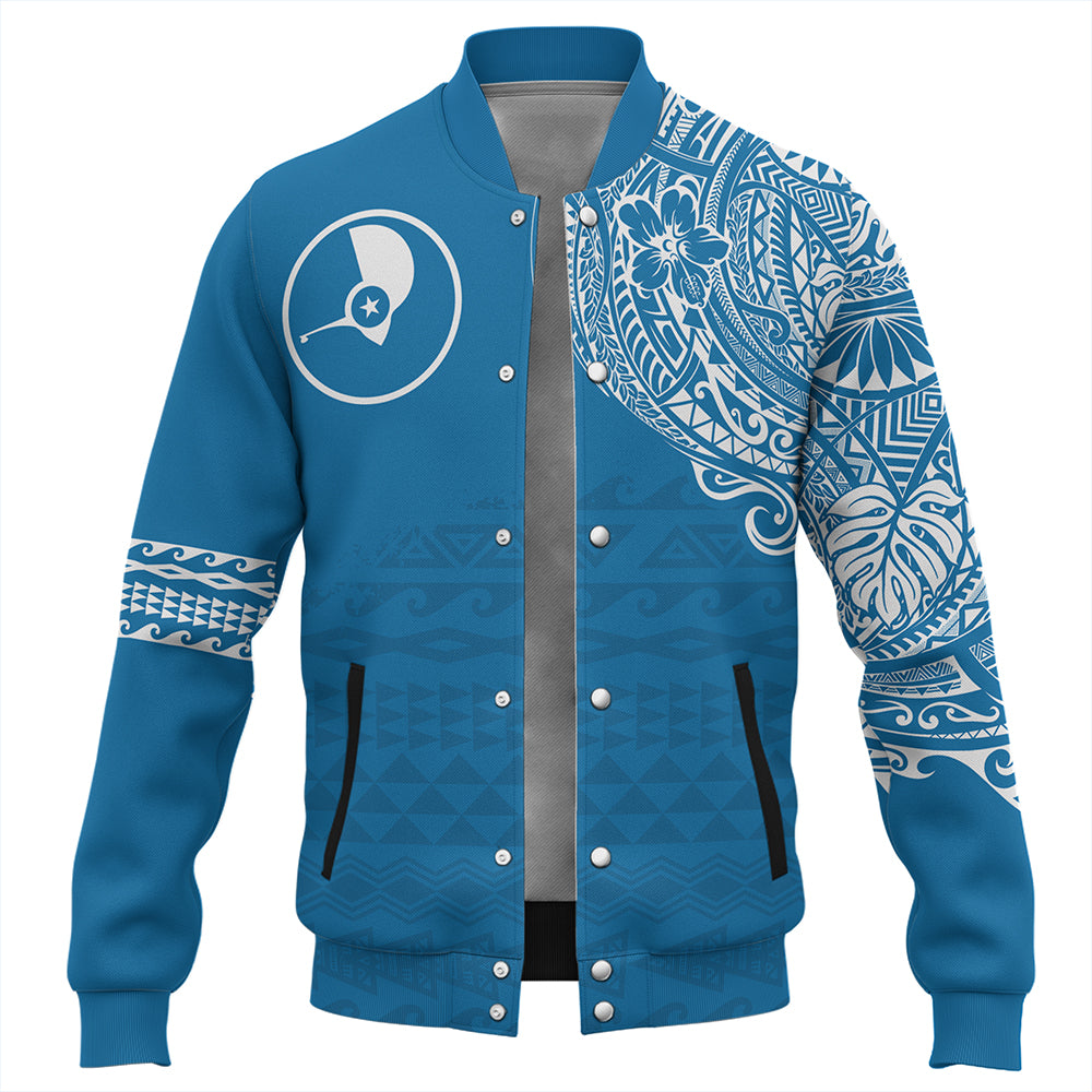 Yap State Baseball Jacket Polynesian Flag With Coat Of Arms